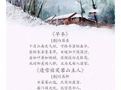 小学生冬天的古诗