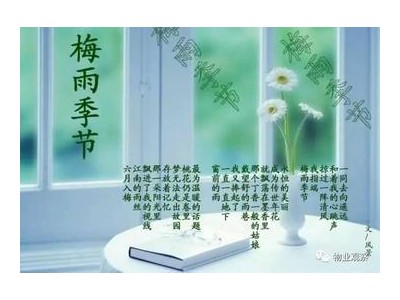 梅雨季节短消息问候